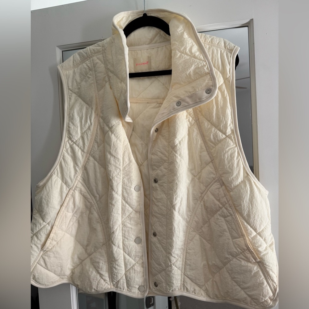Free People Quinn Quilted Snap-Front Puffer Vest